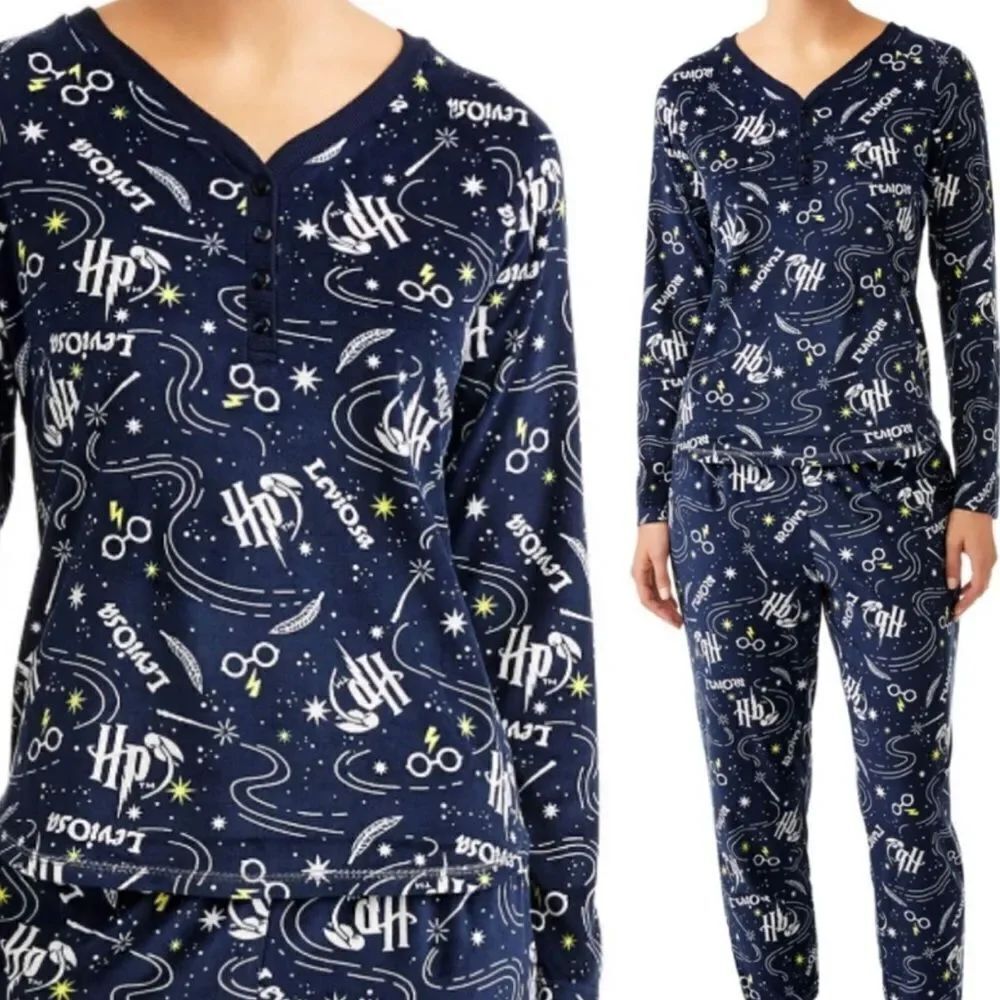 Harry Potter Fleece Knit Pajamas XL